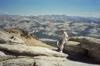 David sits atop Mt. Hoffman.