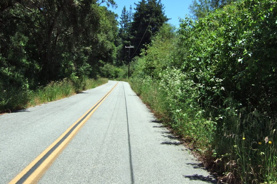 Hazel Dell Rd. near its high point