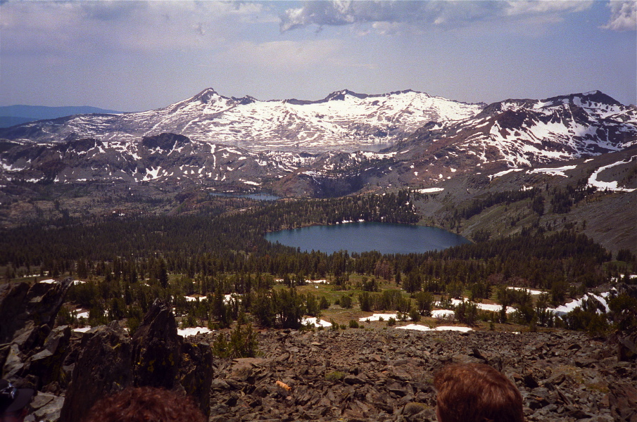 Hiking up Mt. Tallac from Gilmore Lake.