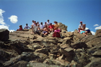 Group photo on Mt. Tallac (9735ft).