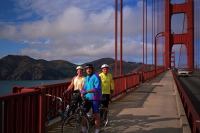 Chris, Jude, and Brent on the Golden Gate Bridge.