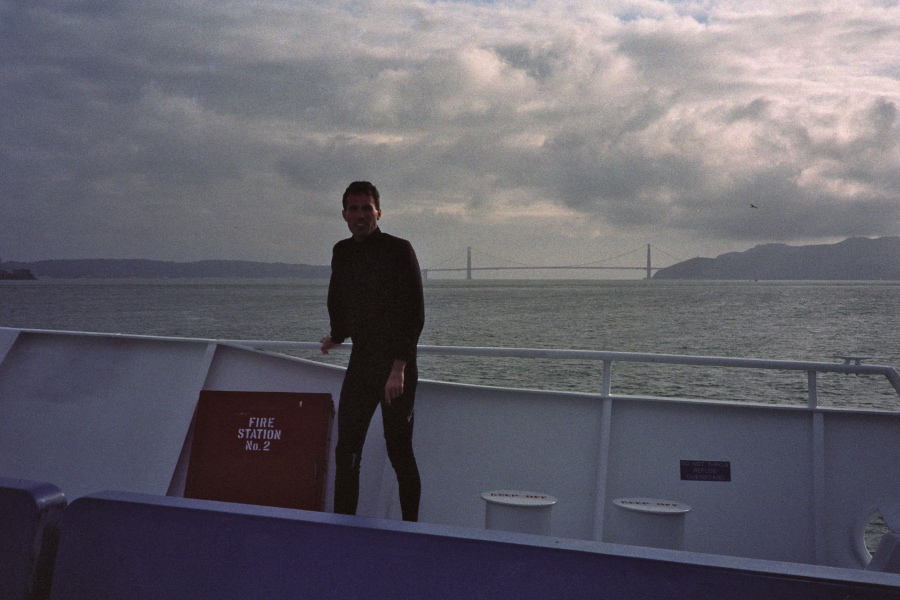 Bill on the ferry.