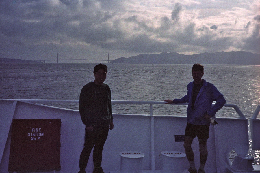 Nahoya and Howard on the ferry