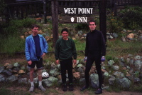 Howard, Nahoya, and Bill at West Point Inn.