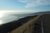 Bolinas and Stinson Beach from Ridgecrest Rd.