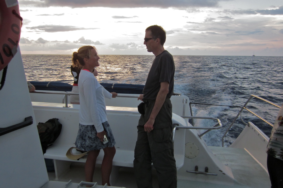 Laura and Bill on the HoloHolo cruise.