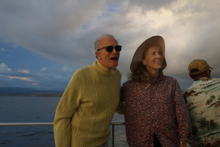 David and Kay at the railing