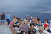 Kay, David, Laura, and the rest of the tourists enjoy their tour as we speed west along the southern coast of Kaua'i.