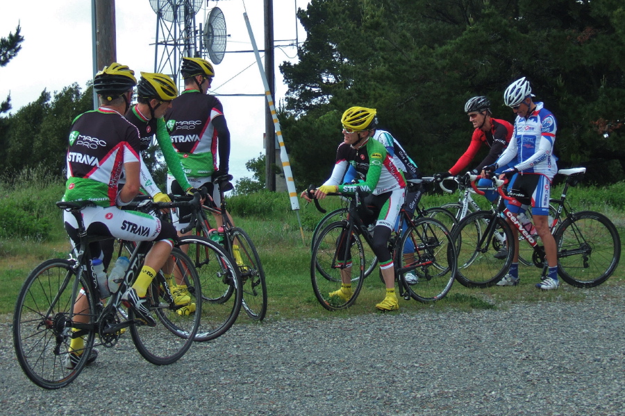 Team Strava at Vollmer Peak (1906ft)