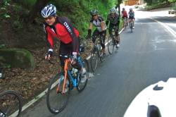 Riders on the climb up Claremont Ave. (3)