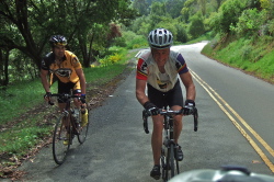 Riders on the climb up Claremont Ave. (5)