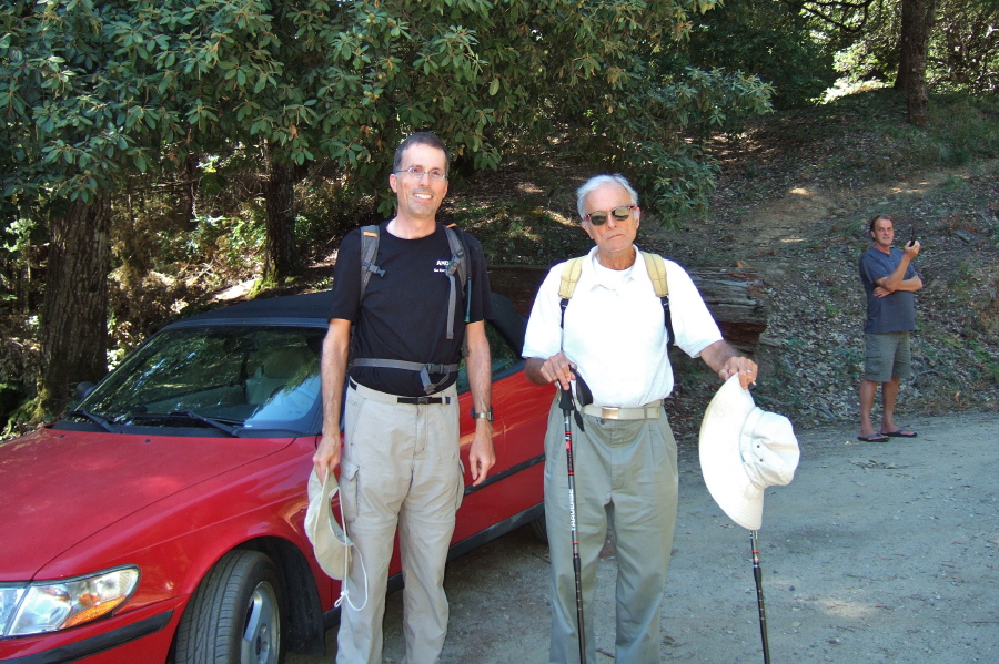 Bill and David at the start of the hike at the China Grade trailhead
