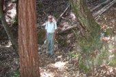 Same spot where I photographed David six years ago on a similar hike on the North Butano Ridge.