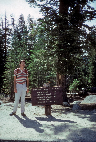 Bill looks ready to go on the hike to North Dome.