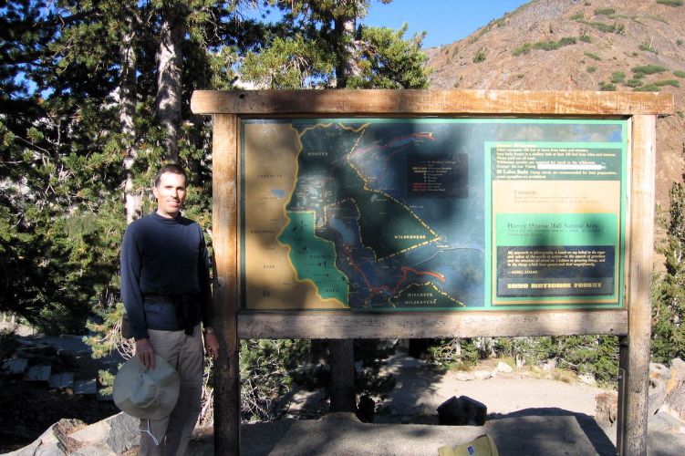 Bill at the Saddlebag Lake Trailhead. (10,150ft)