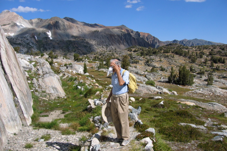 On the built trail to Conness Lakes.