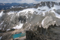 View down to upper Conness Lake.