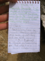 Entry in the almost new summit register.