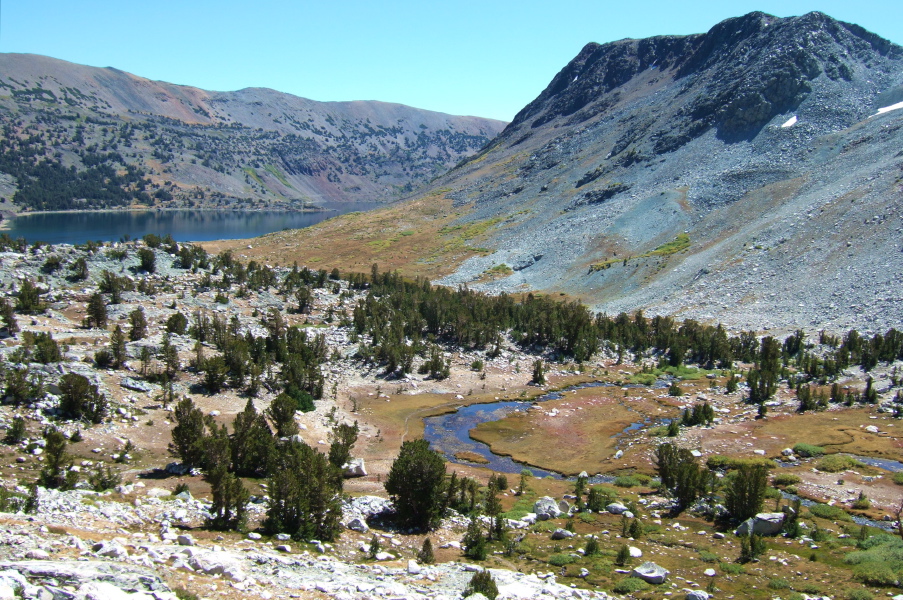 View back down the trail toward Saddlebag Reservoir.