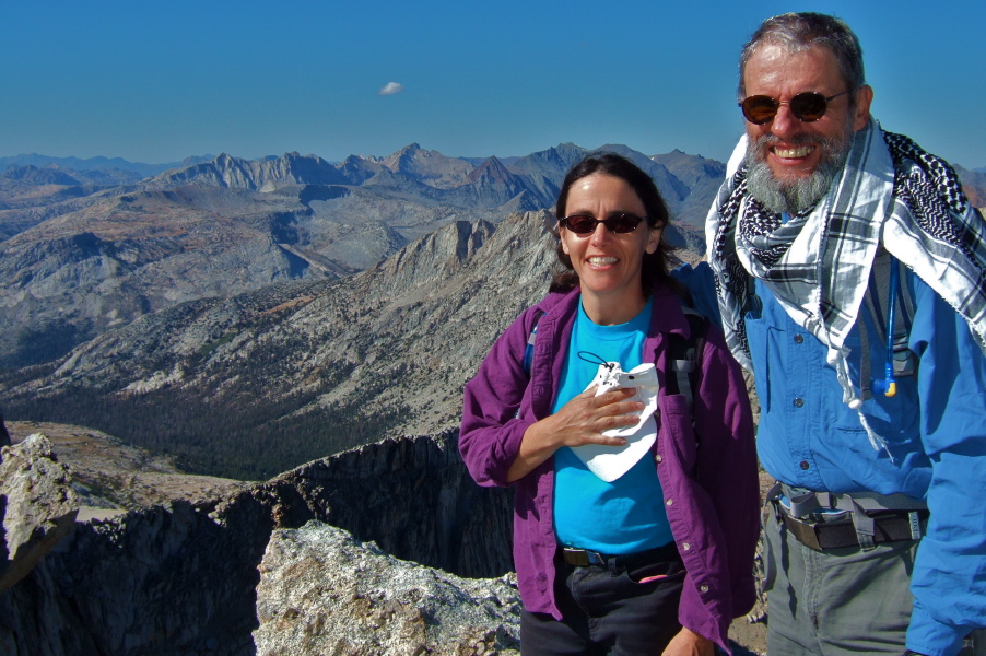 Stella and Frank on the summit of North Peak (12243ft).