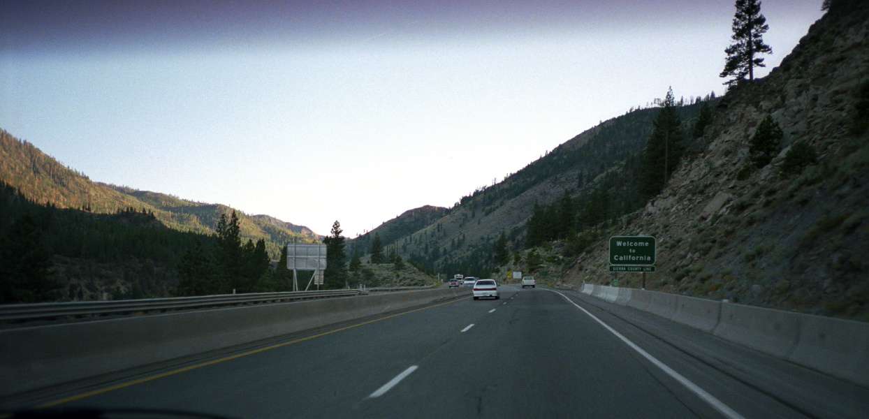 Re-entering California on I-80 near Verde.