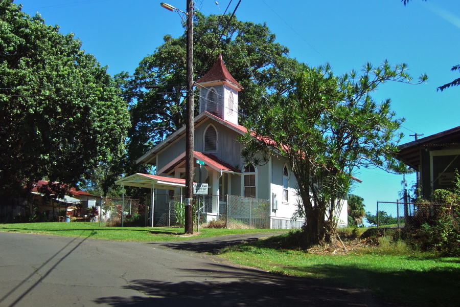 An old church along the highway