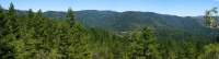 Gazos Creek watershed from overlook on Olmo Trail. (1360ft)