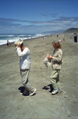 David and Kay on beach near Lincoln City, OR