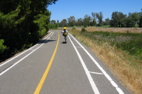 Zach on the San Tomas Aquino bike path, San Jose (1)