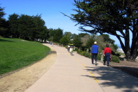 Ron rides the Monterey bike path. (2)