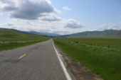 Riding west through Panoche Valley (1400ft)