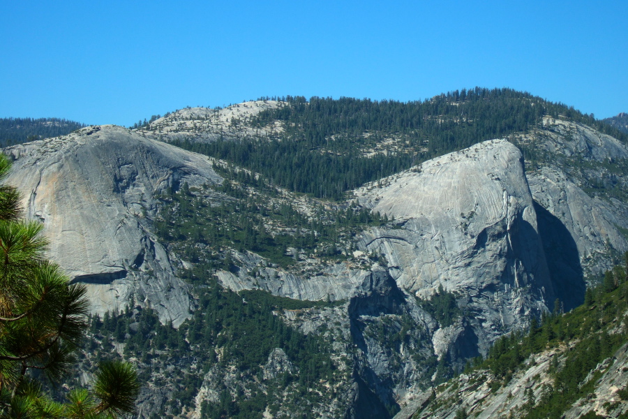 North Dome (l) and Basket Dome from Panorama Point