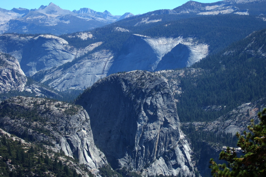 Liberty Cap (center) from Glacier Point