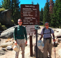 Bill and David start their hike.