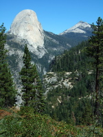 Southwest side of Half Dome from Panorama Trail