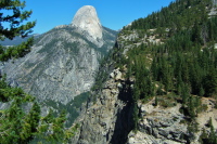 Half Dome from Illilouette Fall viewpoint