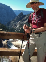 Bill on the bridge over Nevada Fall