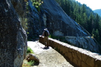 David starts down the John Muir Trail.