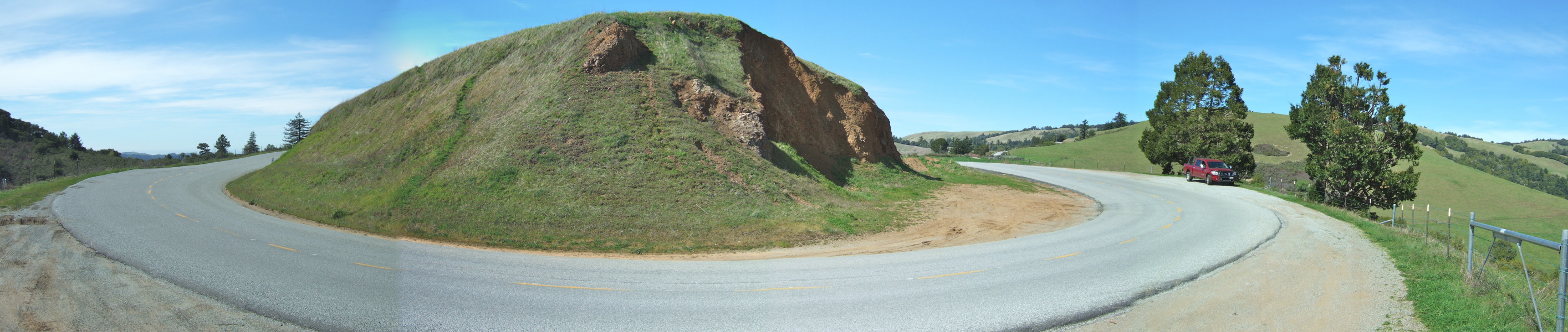 Alpine Road Curve at Viewpoint