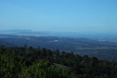 View north to Mt. Tampalpais and San Francisco from Russian Ridge