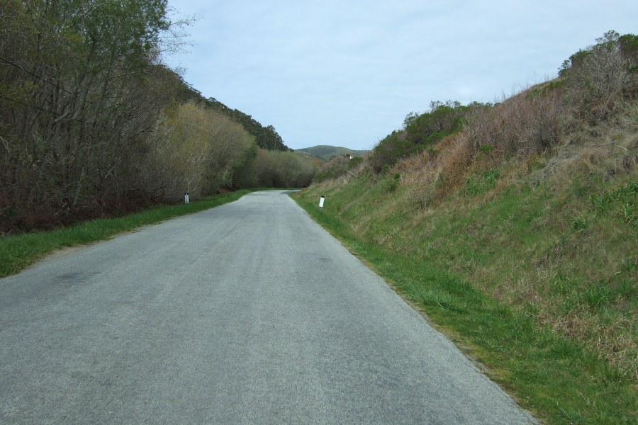 Stage Road is quiet and free of other traffic.