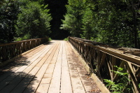 The Bridge (over Pescadero Creek) of the Bridge Trail.