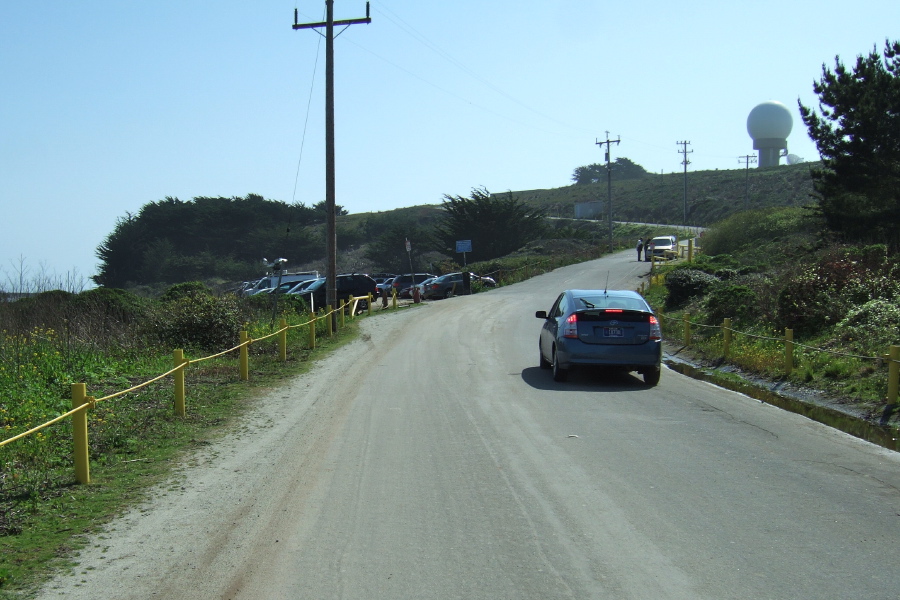 Pillar Point marking area and Air Force Base