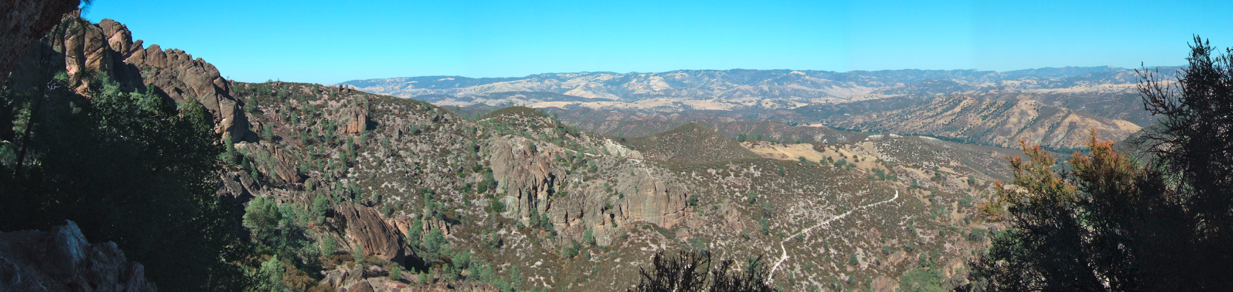 View from shady lunch spot on High Peaks Trail