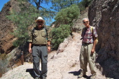 Ron and David at the junction with Tunnel Trail