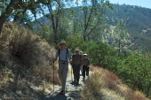 Bill leads Ron, Stella, and David up Condor Gulch Trail.