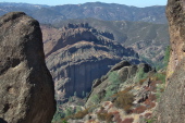 Machete Ridge (center) and The Balconies (rear) from High Peaks Trail