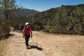 Stella nears the top of Condor Gulch Trail.