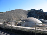 Catchment basin and cistern; local water source