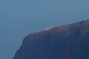 Missile Test Range radar domes atop Makaha Ridge